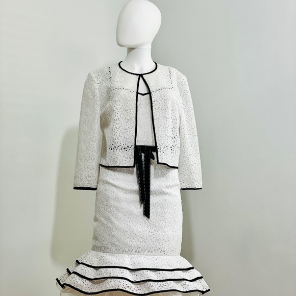 Bob Mackie Dresses & Skirts - Bob Mackie Eyelet Dress with Bolero